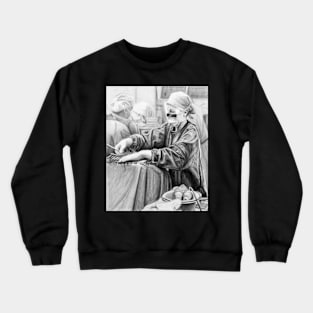 Set to Go - Drawing by Avril Thomas - Adelaide / South Australia Artist Crewneck Sweatshirt